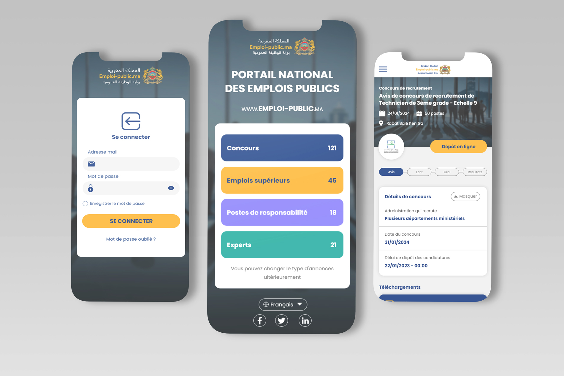 Emploi Public application mobile